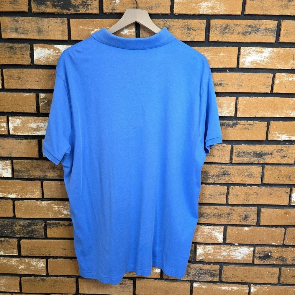 Polo Ralph Lauren Polo Shirt Mens XL Blue Custom Slim Fit Cotton Pony‎ Logo Golf